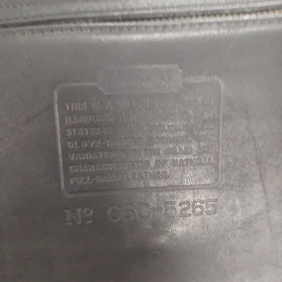 Vintage Coach Black Lexington Briefcase Messenger Satchel Bag Style #5265 - Picture 9 of 10